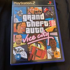 Grand Theft Auto: Vice City PS2 game w poster