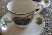 2x Noritake Paradise Footed Cups and Saucers Keltcraft