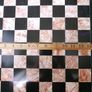 Vintage Marble Chess Board, 14 inch Marble Chess Board, 14 inch Pink and Black Checked Game board Image 6