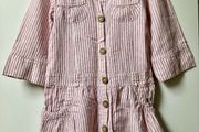 Zara linen mix  dress, 5/6y