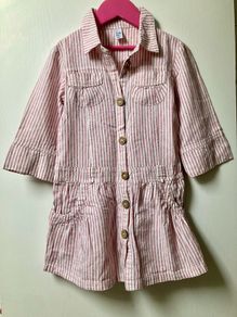 Zara linen mix  dress, 5/6y