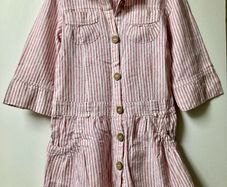 Zara linen mix  dress, 5/6y