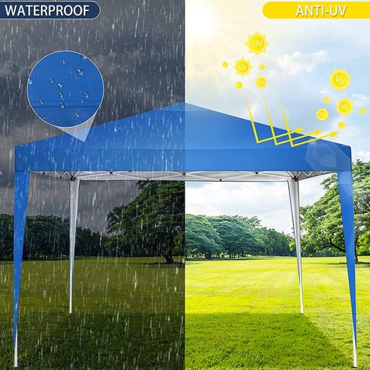 Folding Gazebo 3 x 3 m Waterproof UV Protection Gazebo Popup Garden Tent