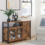 Sideboard Kitchen Cabinet Storage Cabinet with 3 Doors for Living Room Kitchen Dining Room 110 x 33 x 75 cm Image 6