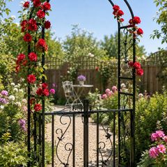 Rose arch Gate Decorative Metal Garden Trellis