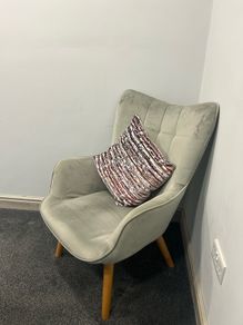 Grey decorative chair