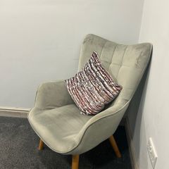 Grey decorative chair