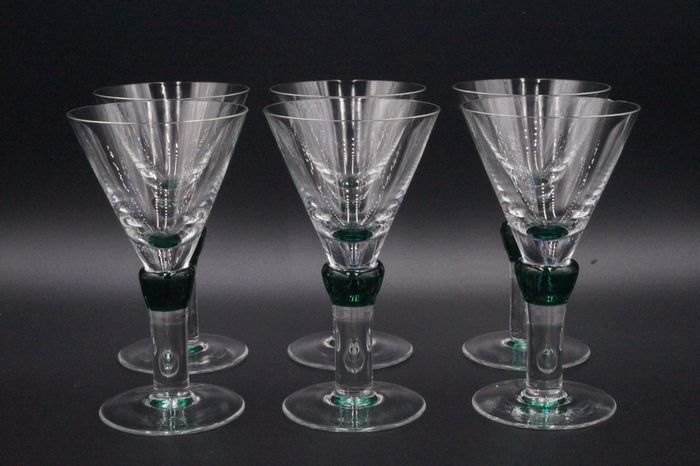 Martini Glasses Set of 6  Atelier Morava Czech