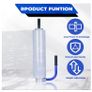 Stretch Wrap Dispenser, Heavy Duty Carbon Steel Stretch Film Packing Machine Adjustable Width Stretch Wrap with Handles Image 4