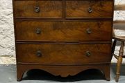 Georgian Bow Front Chest of Drawers.