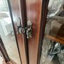 Large Ornate 7ft Wooden Glass Display Cabinet Image 5