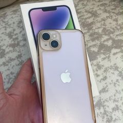 iPhone 14 Plus sim free 128GB purple mint condition with box