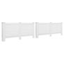 Radiator Covers 2 pcs White 172x19x81.5 cm MDF Image 2