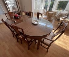Solid Rosewood Dining Table & Chairs
