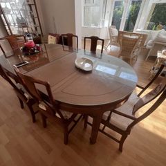 Solid Rosewood Dining Table & Chairs