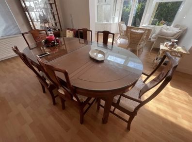 Solid Rosewood Dining Table & Chairs