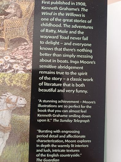 The Wind in the Willows by Kenneth Grahame & Inga Moore (Classic Illustrated Fantasy Paperback)
