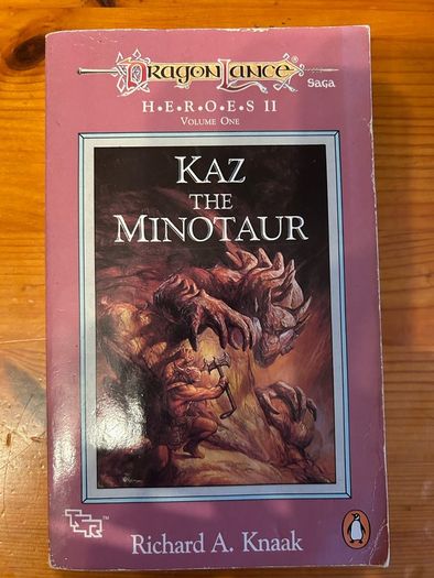Fantasy book:'Dragonlance. Kaz The Mintotaur'