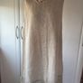 dress Bnwot 100% linen dress size 12 oatmeal with tie neck detail & lace base summer dress Image 4