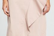 V by Very blush pink/beige wrap skirt size 10 bnwt