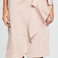 V by Very blush pink/beige wrap skirt size 10 bnwt