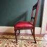 Six oak dining chairs set Victorian antique Image 8