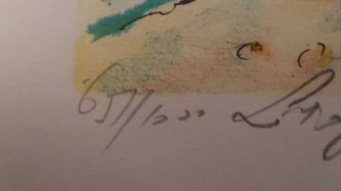 Fantastic Limited-Edition Hand-Signed Lithograph Print of a Caribbean Scene at Grand Case, Saint Martin by the Renowned French Artist Alexandre Minguet (1937-1996), #657/1000