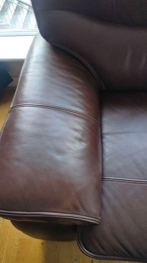 leather couch single seater