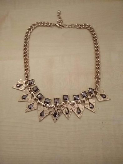 River Island Gold and Dark Silver necklace