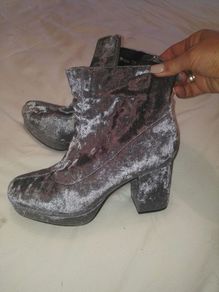 Grey Suede Boots
