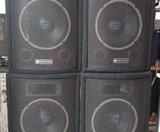 2 pairs PA loud speakers by Skytec type 170.730 200w  Each