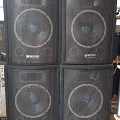 2 pairs PA loud speakers by Skytec type 170.730 200w  Each