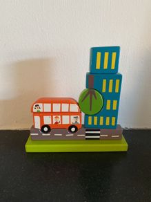 Wooden puzzle preschool by Floss and Rock