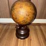 Vintage Wooden Desk Globe Image 2