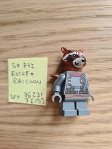 lego sh0742 rocket raccoon, set 76231, 76193