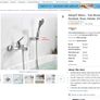 Ibergrif Roma - Tub-Shower Mixer Tap with Handset, Hose, Holder, Chrome Image 9