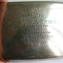 Antique Sterling Silver Cigarette Case 1914 With Clear Hallmark 132,58g Image 4