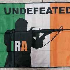 Irish Republican Army Undefeated flag 3ft x 2ft.