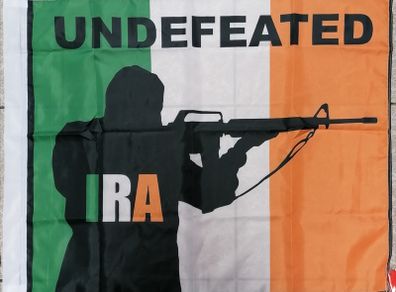 Irish Republican Army Undefeated flag 5ft x 3ft.