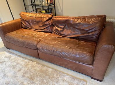 Leather 4-Seater Couch.