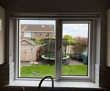Double glazed PVC window