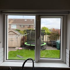 Double glazed PVC window