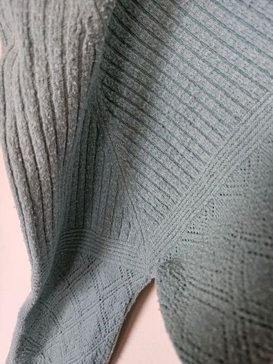 MANGO Long-sleeved Blue Top S-M