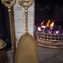 Lovely 1930s Brass Fireside Companion Horse Set Image 5