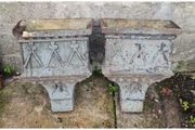 Pair of Cast Iron Hoppers KAS1137