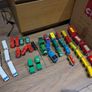 Large collection of wooden train tracks Image 8