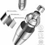 Cocktail Set,14 Piece Cocktail Making Set for Drink Mixing, Stainless Steel Bar Tool Kits with 750ml Cocktail Shaker Image 4