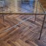 Mindy Browne Glass Top Table, never used Image 4