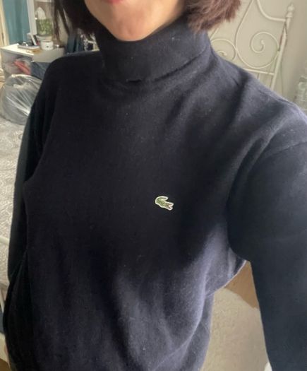 Lacoste wool high neck jumper  Size M-L