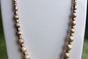 Vintage, Women's Sterling Silver 925 Bead Necklace. length 18,5" - 23,9g